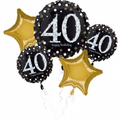 Balon foliowy bukiet na 40 urodziny